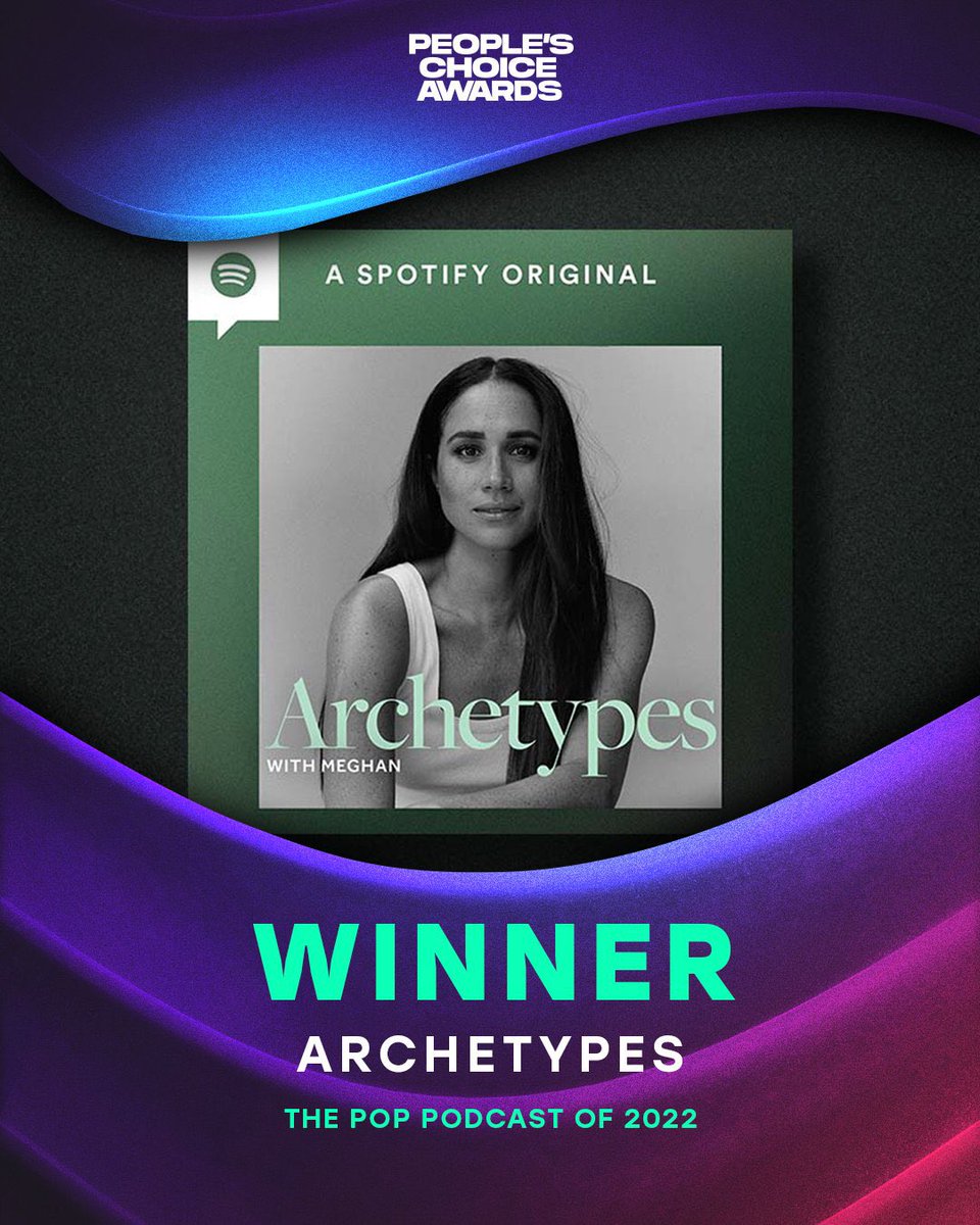 williampearl's tweet photo. So much to celebrate. Congratulations for the #2022RippleOfHopeAward and then another win! Congratulations for winning the Podcast of the year, Peopleโs Choice Award. Well done! Now another initiative with @RFKHumanRights #pcas2022 #PCA #Archetypes #HarryandMeghan https://t.co/uA54Dl1RaA