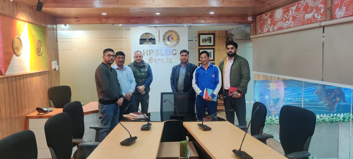 HPSLDCShimla's tweet photo. Visit of a Team of SLDC Uttarakhand Dehradun .Headed by Sh. Viveka Nand Ji, Dy. Chief Personal Officer and Er. Navneet Pokhriyl Ji, Executive Engineer in the HPSLDC on 02 November 2022. https://t.co/k63kjpBCJm