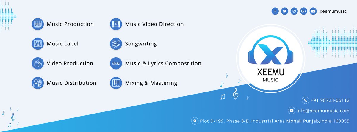 Xeemuits's tweet photo. We are the Chandigarh Based Music Production Company.
We Produce Music, We Do Music Composition, We Direct Music Videos, We deal with Musicians, and We are the Best Music Production Company in Chandigarh.
#xeemumusic #xeemustudios #xeemu #musicproduction #videoproductionhouse https://t.co/n02BNQSJCn