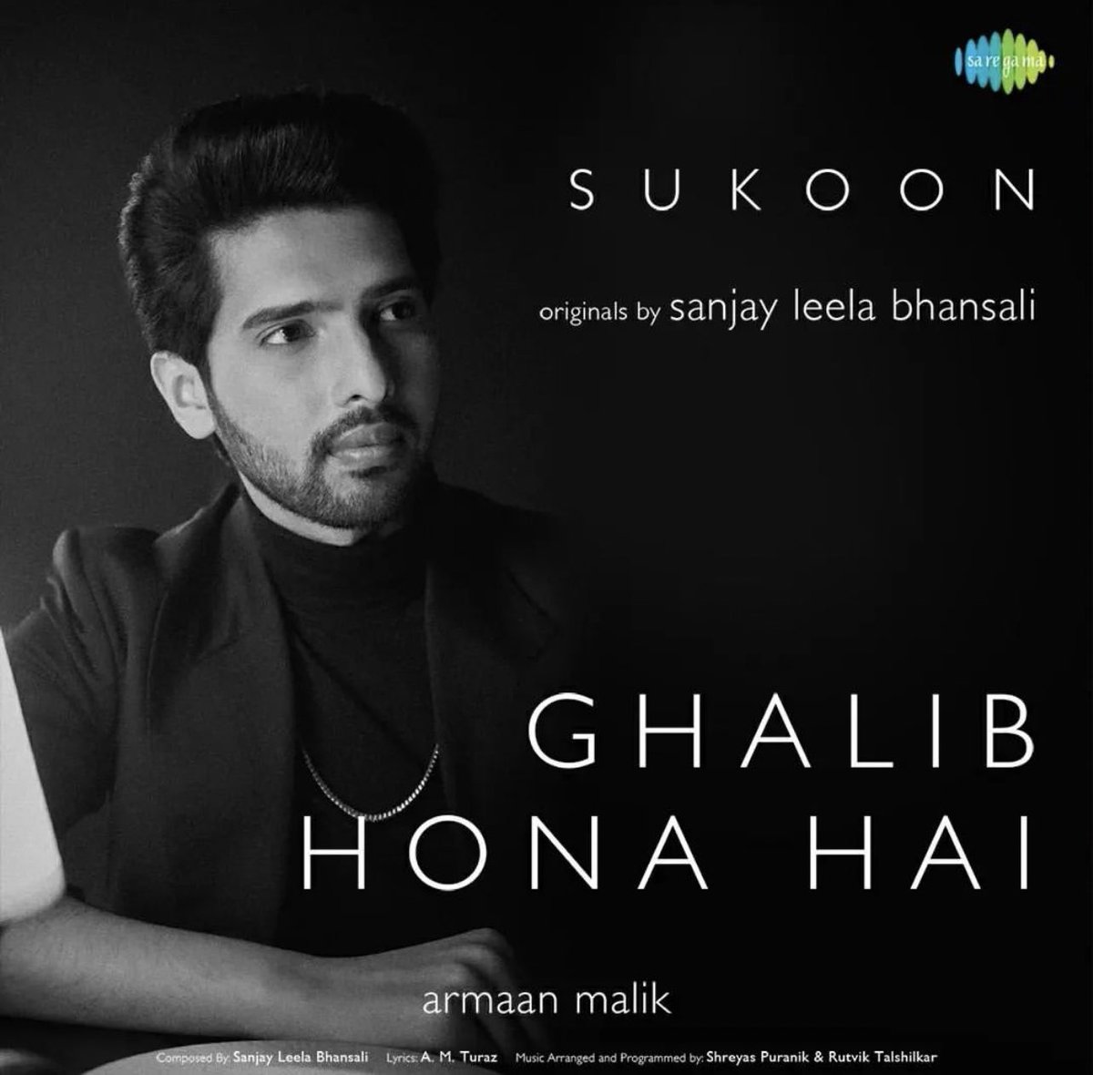 ArmaanMalik22's tweet photo. #GhalibHonaHai from the album #Sukoon is out now on all streaming platforms! This marks my very first collaboration with the legend SLB sir! Truly a big moment for me as an artiste. Give this one all your love and support 🙏🏻❤️

Listen/download here: https://t.co/BarwnAQSyq https://t.co/6QM69tGAHq