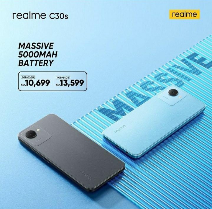 qqtechea's tweet photo. With #realmeC30s you get that classy unique design,it comes in two beautiful shades of Blue and Black💙🖤

Get it now @JumiaKenya via link on bio!!At ksh.10299

#bestdeal
#realme
#realmekenya
#qqtechea https://t.co/ZWvhoFYzP5