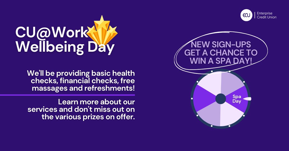 Join us <a href="/LivvHousing/">Livv Housing Group</a> as a payroll partner with CU@Work. We are organising a Wellbeing Day with <a href="/VolairLeisure/">Volair</a> at the Lakeview head office

Catch us today from 12pm - 3pm for all the fun

 #FinancialWellbeing #FinancialResilience #StaffBenefit
lnkd.in/eSNMaFj5
