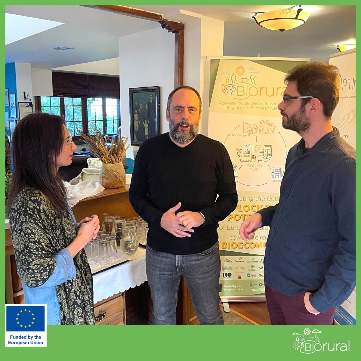 bio_rural's tweet photo. 📆 On 25/11, #BioRural was presented at the Workshop of JRC Foresight Farmers and Rural Communities in Transformative Futures: Which Role for Digitalisation?, organised by @ibocerth in📍Goumenissa!
👉Thanos Balafoutis and Grigoris Chatzikostas were there to boost the project! 🎯 https://t.co/5Jf2f75e8Q