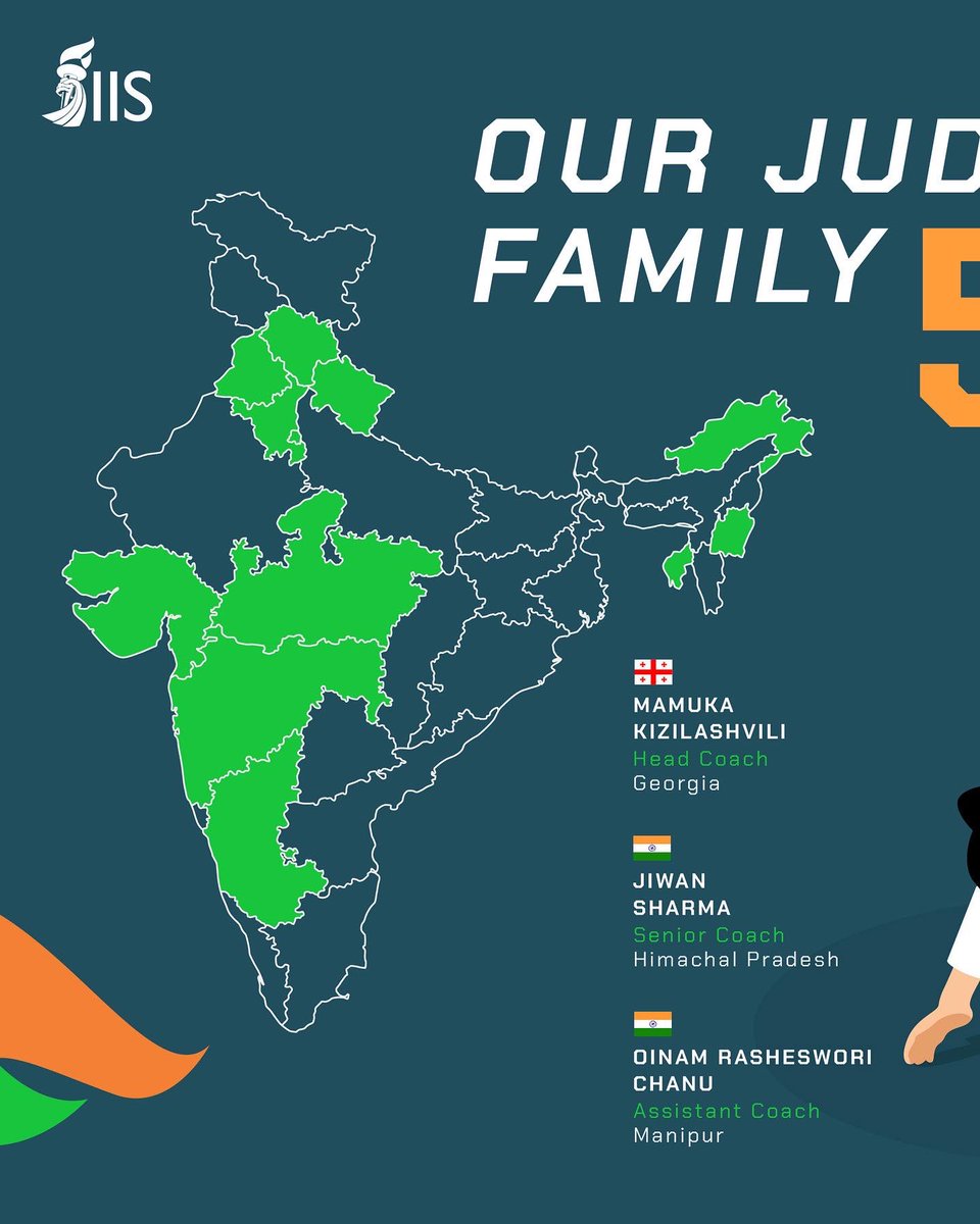 IIS_Vijayanagar's tweet image. #TeamIIS' Judo family has athletes from 12 Indian states. 🇮🇳 

#CraftingVictories #NumberCrunching