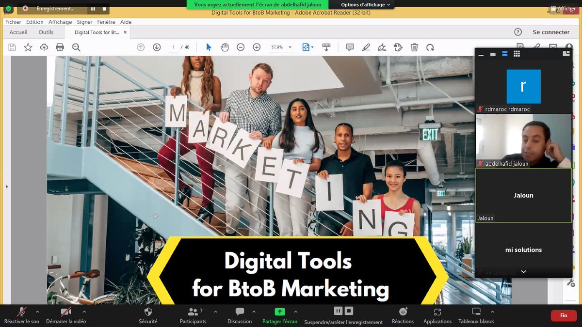 R&amp;D Maroc organise la formation "Techniques du marketing digital "
Douze startups en phase d’accélération participent à cette formation -coaching