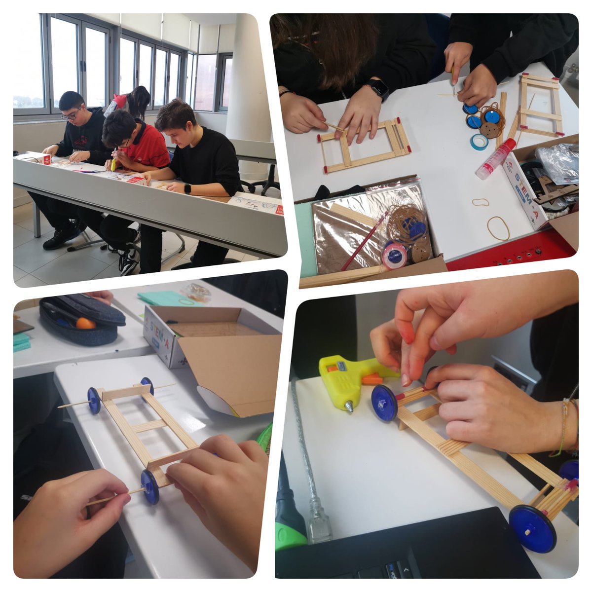 BK_KartalKampus's tweet photo. 9. Sınıf öğrencilerimizle beraber '' Tasarım Yarışması' konulu STEM çalışması kapsamında ÇEK-BIRAK ARABALARIMIZI yaptık.
@bahcesehir_k12
@ozgeeasln
@cuneytd1
@mserhankal
#bkSTEM
#STEMgelecektir https://t.co/qsmU7hEHsn