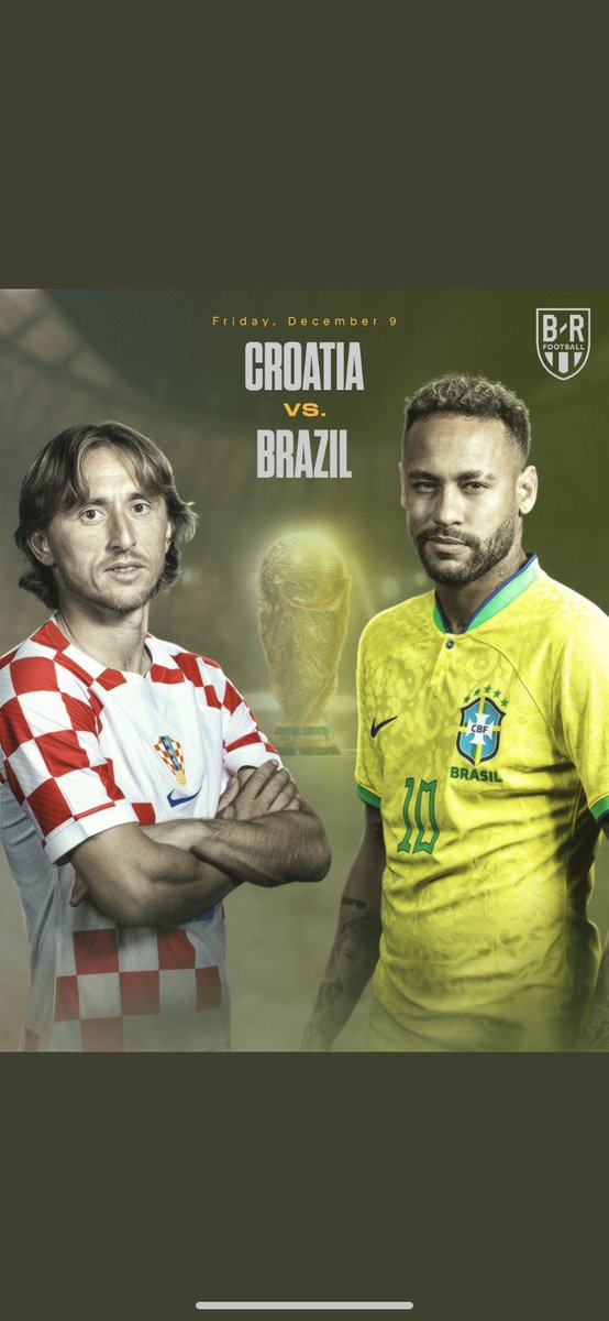 NickTennet's tweet photo. Third match in … all wrapped up ready for Christmas… who’s wining this bout … #Bra #Cro🇭🇷 #QatarWorldCup2022 #SemiFinals #StageIsSet #GettingOnIt https://t.co/52SIKZfAac
