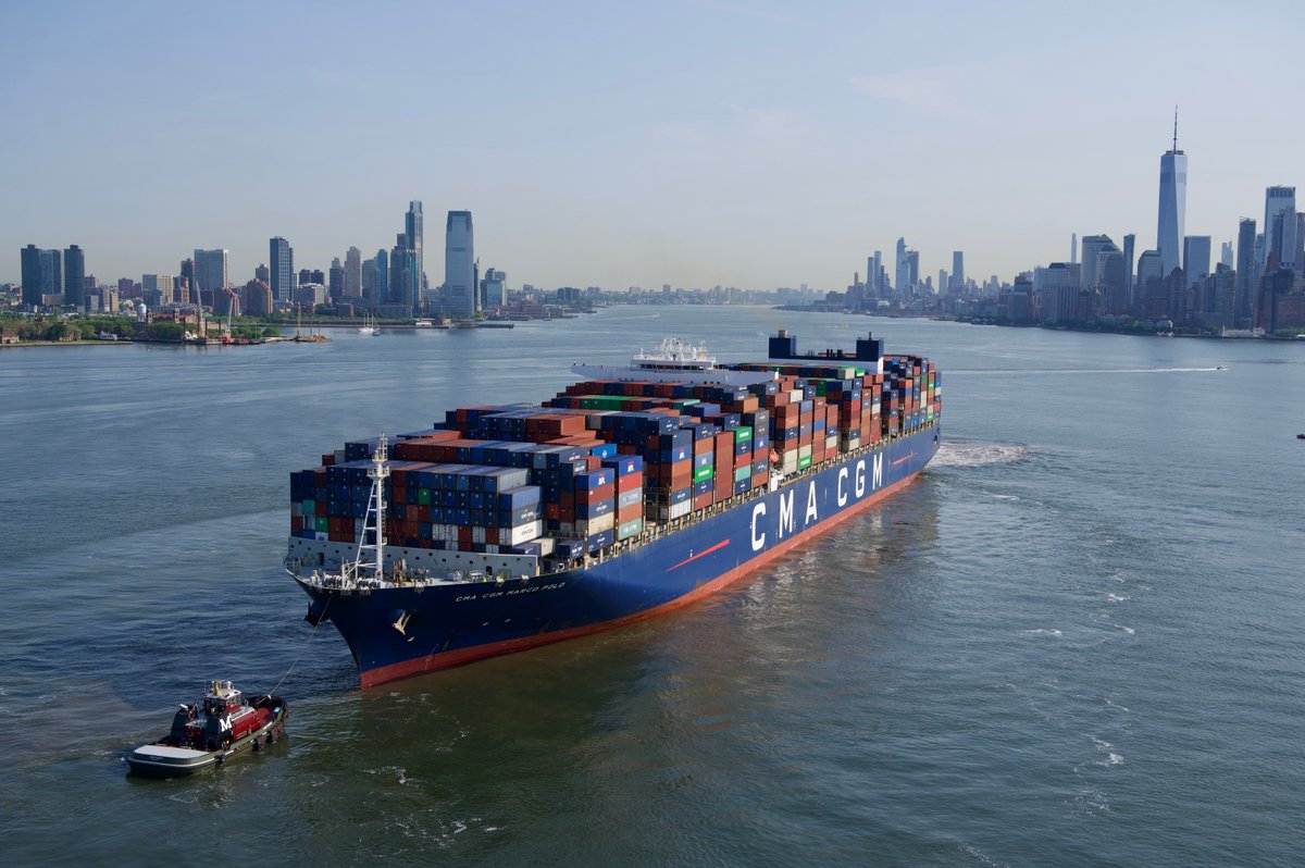 cmacgm's tweet photo. 🇺🇸 CMA CGM acquires GCT Bayonne and New York terminals. As New York/New Jersey area is a strategic gateway on the U.S. East Coast, this acquisition helps us to provide end-to-end services to our American customers while expanding our commitment to the U.S. economy. https://t.co/1xvKSB0zsb
