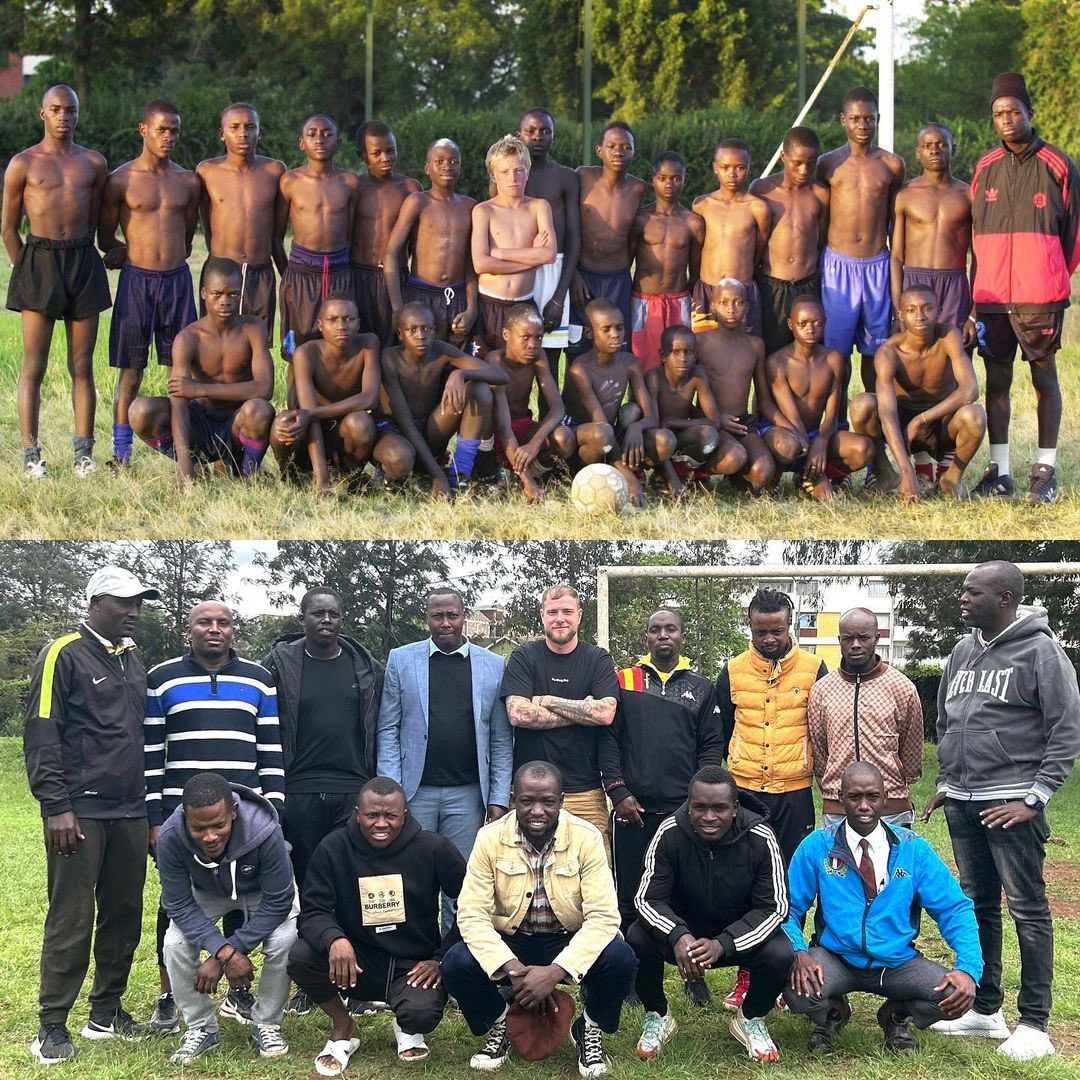thecasualultra's tweet photo. 🇸🇪🇰🇪 John Guidetti spent 5 years in Kenya as a child, playing football in Nairobi's best academies.

20 years later, he and his former teammates recreated their iconic team photo. https://t.co/4sewIAnoJ7