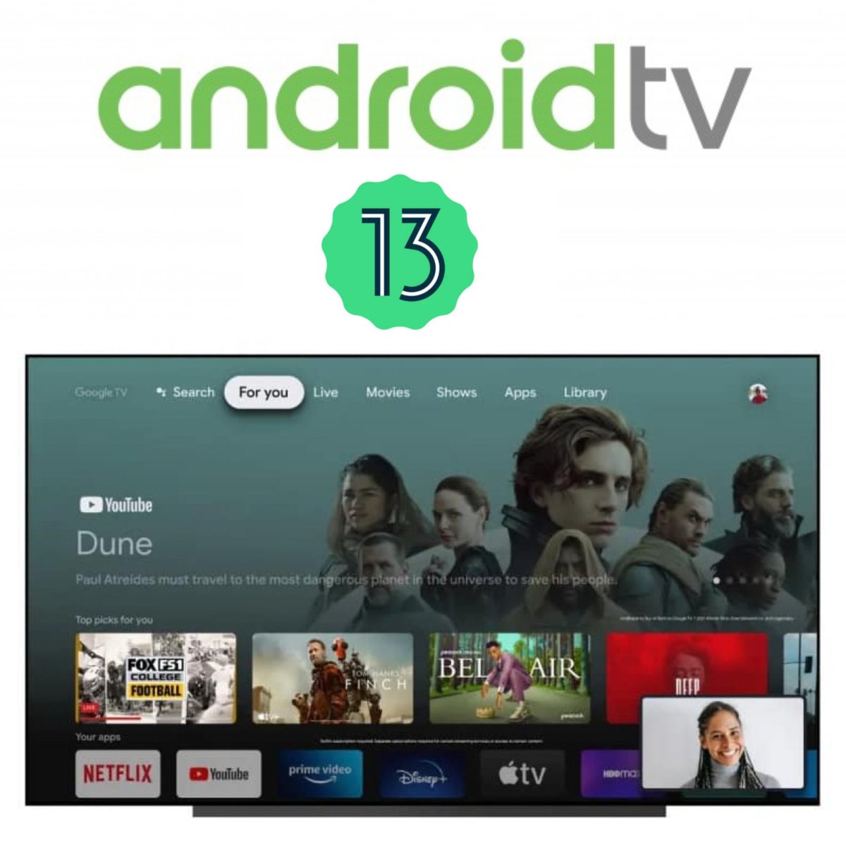 drbeel_techno's tweet photo. #Android #AndroidTV #AndroidTV13
لعشاق أجهزة الترفيه المنزلي موعد مع نظام Android TV 13 الجديد ، حيث تم طرحه رسميا و من المتوقع أن نرى أجهزة تدعمه قريبا
https://t.co/o3KtegWMBj https://t.co/ZVhBwYRSOj