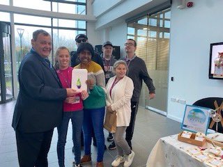 Great to see so many young people producing and selling Christmas gifts with the sales going to provide support for other young people in our community well done to all #highsheriff