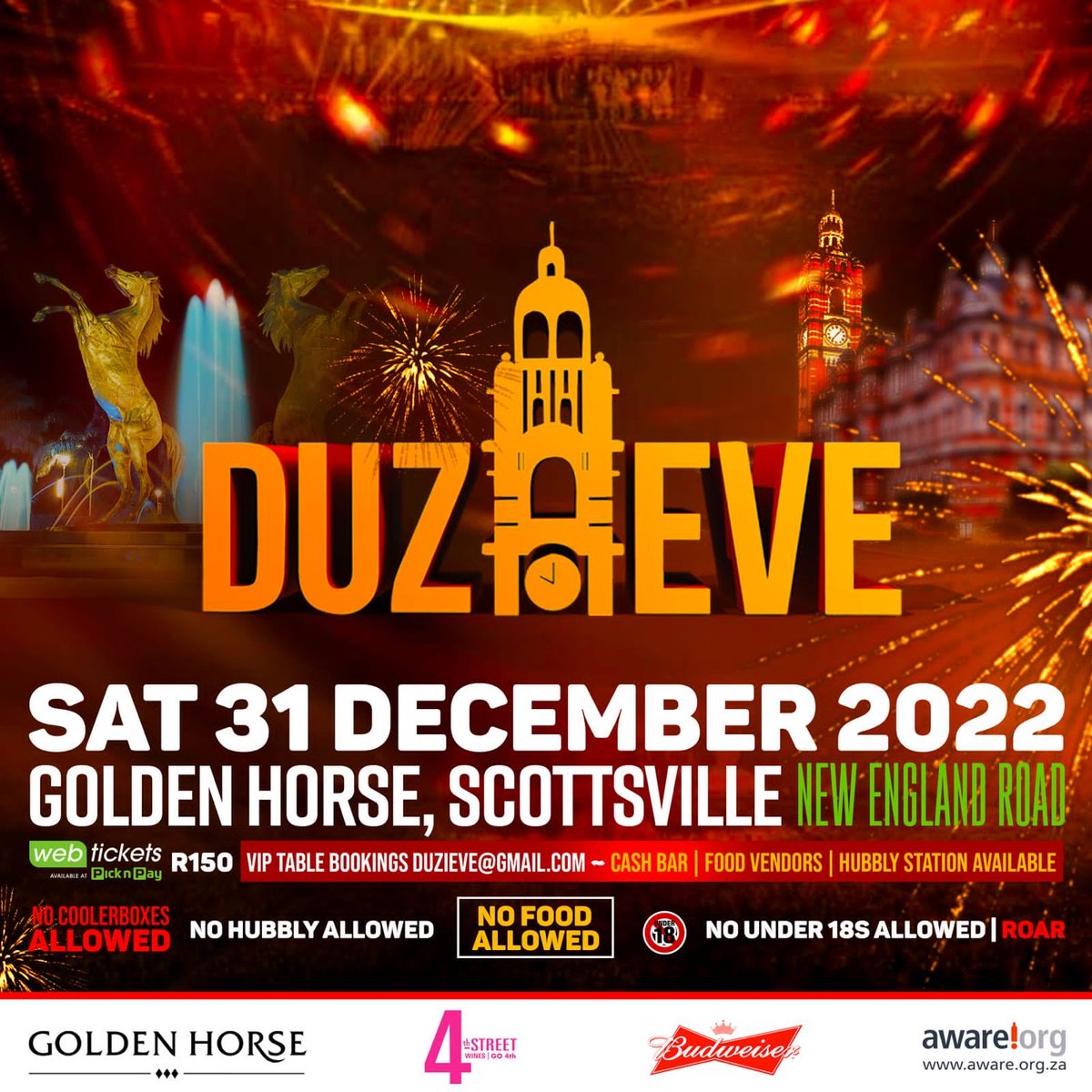 LL_CoolK's tweet photo. DUZI EVE NYE is back with a Bang💥
@ GOLDEN HORSE CASINO🐎🎰 
Tickets available at WEBTICKETS &amp; PICK N PAY outlets R150. VIP available via table bookings ONLY, email duzieve@gmail.com 📧 
IG: duzieve2022 
Facebook: Duzi Eve 
Twitter: @DuziEve
#DuziEve2022

https://t.co/xvmln1deOp https://t.co/fkcD0hPkmE