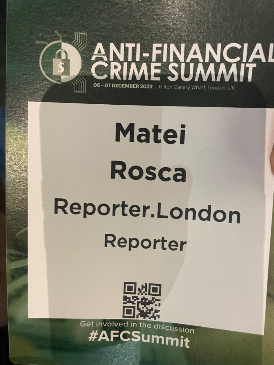 mateirosca's tweet photo. Nice to be at the Anti Financial Crime Summit today in London where Dame @margarethodge warned against endemic fraud and money laundering. She also called the EU decision on open business registers “terrible”. “I hope the Commission is looking at ways to reverse that.” #AFCSummit https://t.co/z41N6hdNLa
