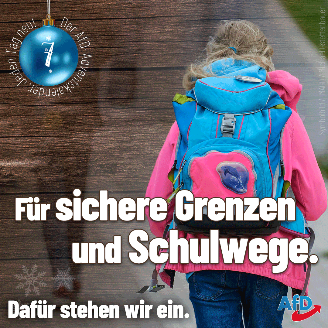Für sichere #Grenzen &amp; #Schulwege! 

#Kinder &amp; #Familien sind die wichtigsten Säulen einer Gesellschaft – warum schützen wir sie nicht? Warum lassen wir zu, dass hinter jeder nächsten Ecke #Mobbing, #Gewalt und sogar #Tod lauern können?#Illerkirchberg #AfD
facebook.com/alternativefue…