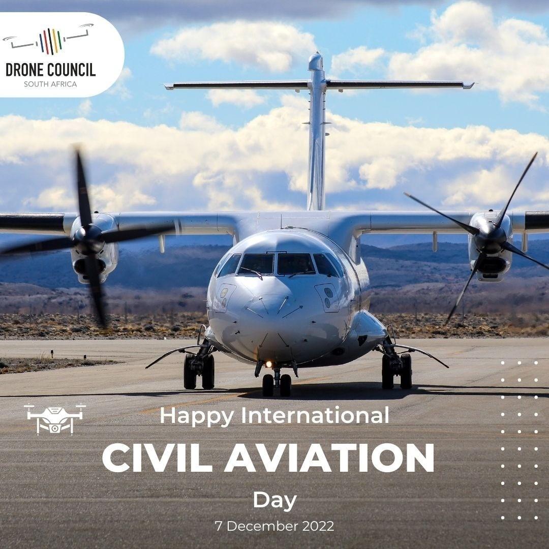 The Drone Council South Africa wishes you all a happy International Civil Aviation Day this 7th December 2022. 

#DroneCouncilZA #dronescatchup2023 #internationalcivilaviationday #thefutureisnow