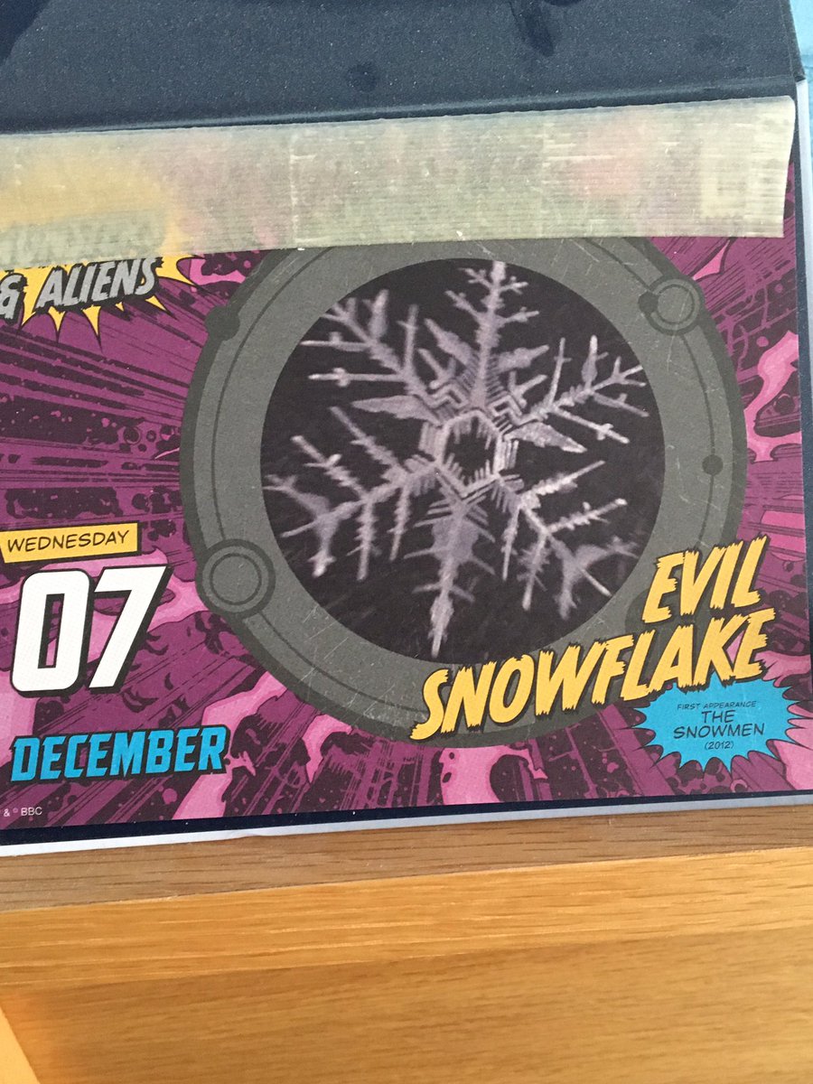 TheRadioFanatic's tweet photo. EVIL SNOWFLAKE!!! #DoctorWho https://t.co/IFCtx2vNGv
