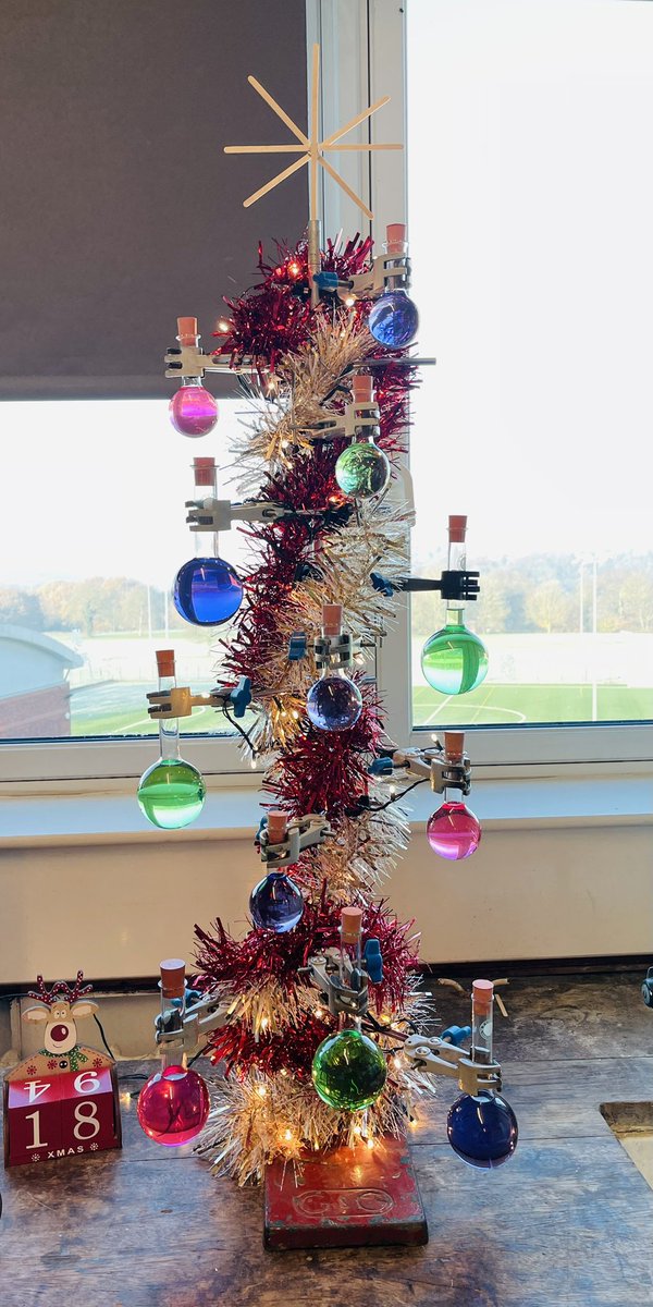 MHS_Sci's tweet photo. 🎶Oh Chemistree Oh Chemistree🎶One of our Science Technicians has been busy getting into the Christmas spirit this morning by making a chemistry themed Christmas tree!🎄🧪@MarpleHall #Chemistree https://t.co/27GfjExcTd