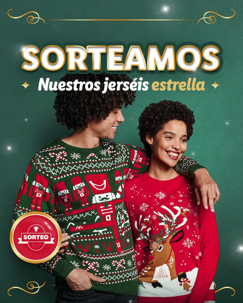 🎄SORTEAZO DE 3 PACKS DE JERSÉIS NAVIDEÑOS🎄

Participar es tan fácil como siempre 👇🏼

✅ Sigue a <a href="/lidlespana/">Lidl España</a>
🔄 Haz RT a esta publicación
💬 Comenta diciéndonos en qué ocasión te pondrías nuestros jerséis navideños con el hashtag #LosJerséisNavideñosDeLidl