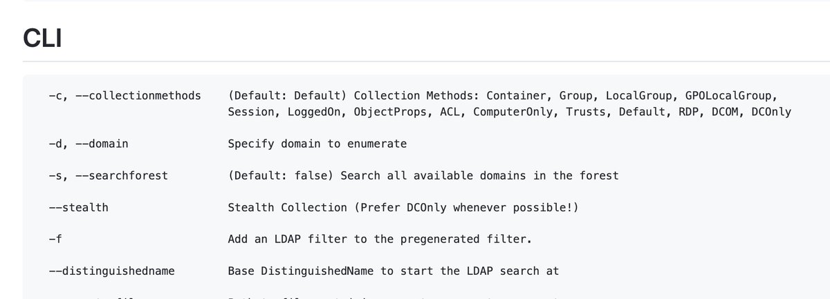 yyzinfosec's tweet image. Today I found out SharpHound has a function to enumerate all domains in a given forest (-s), despite the documentation on ReadTheDocs saying it doesn&apos;t. Saved me a little bit of time today :) #bloodhound #sharphound #redteamtips