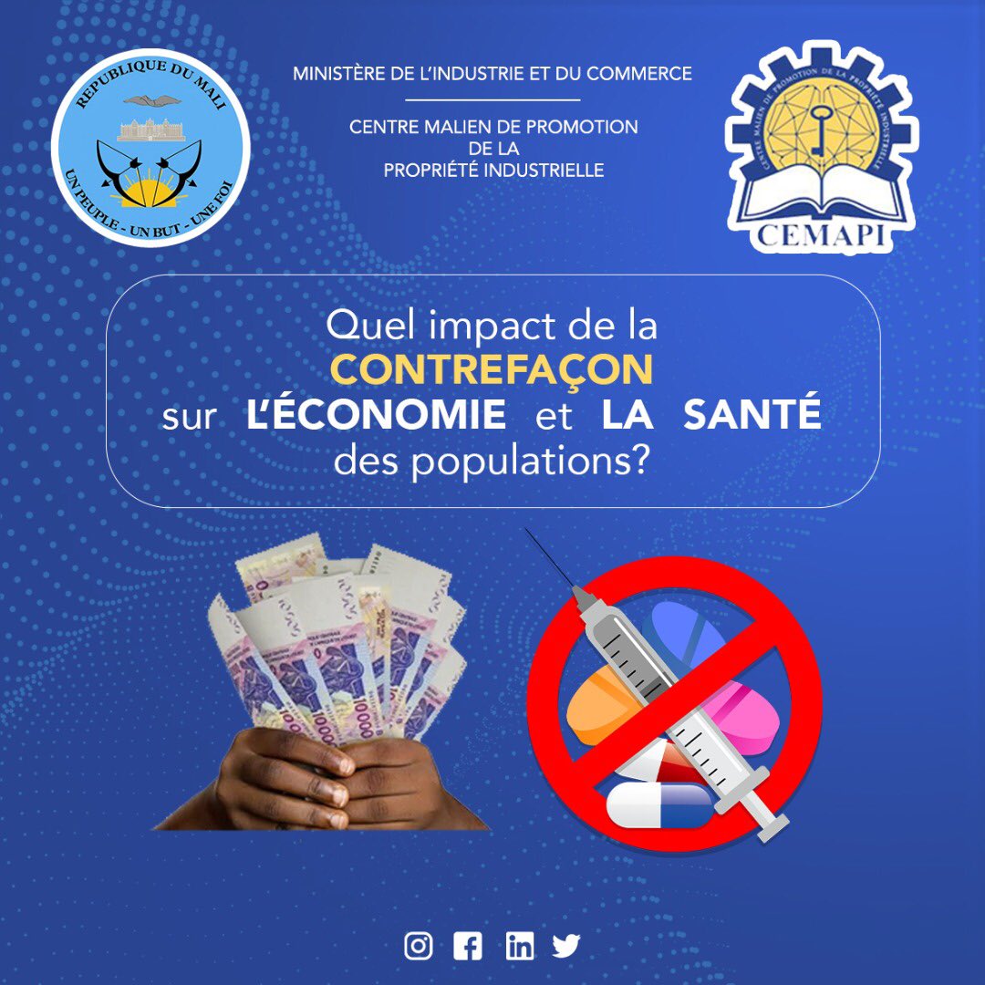 La contrefaçon tue l’économie, entraine la chute des entreprises et augmente le chômage,
Elle met en danger la santé des populations à travers la consommation des médicaments contrefaits. #Ensemble disons non à la contrefaçon !
#StopFake 
#Nonalacontrefacon 
❌⛔️🛑 <a href="/sproxil/">Sproxil</a>