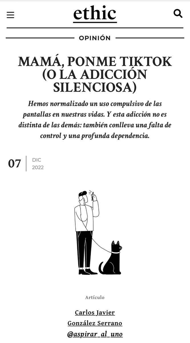 Aspirar_al_uno's tweet photo. La (silenciosa) adicción a las pantallas nos hace perder libertad. Luchar contra la inercia que nos empuja a permanecer anclados frente a las pantallas –a través de continuos estímulos– es comenzar a luchar por nuestra independencia. Escribo sobre ello: https://t.co/N7WipeiPvm https://t.co/3bn6RH0mMv