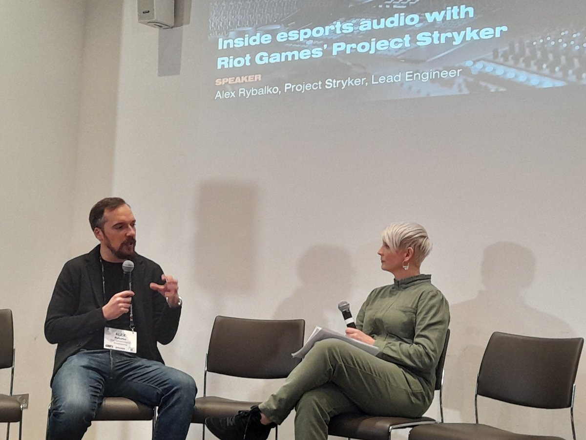SVGEurope's tweet photo. "My job in #esports will never get simpler - we always push the limit." @riotgames Alex Rybalko at #SportsAudioSummit https://t.co/D0zF6nxABm