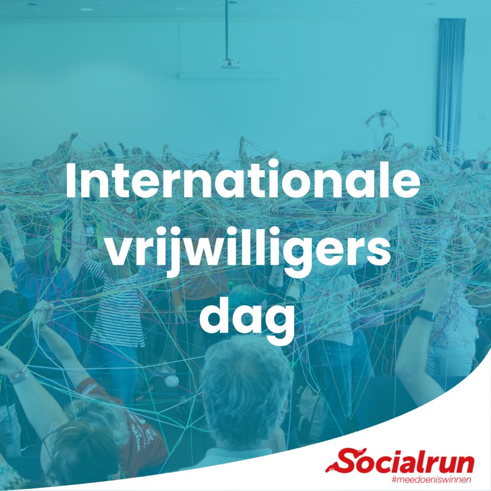 Het is vandaag internationale vrijwilligersdag. Waanzinnig trots op ál onze vrijwilligers die op vele verschillende manieren hun betrokkenheid inzetten voor de Socialrun. #meedoeniswinnen #inclusie #vrijwilligersdag #internationalevrijwilligersdag