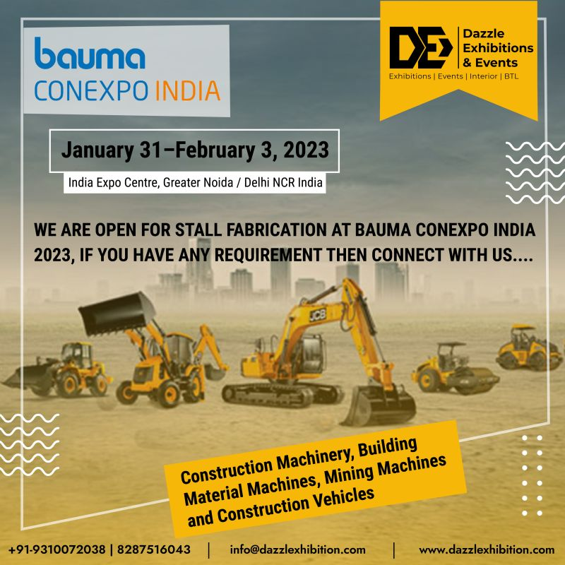 Dazzlexhibition's tweet photo. We are the ones who know how to promote your brand and make you stand out on the exhibition hall floor bauma CONEXPO INDIA #india
#eventcontractor #standdesign #exhibition
#creativedesign #standdesigner #exhibitionstandbuilder #expodesign #dazzleexhibitionsandevents
#boothdesign https://t.co/Wntv1dA6UL