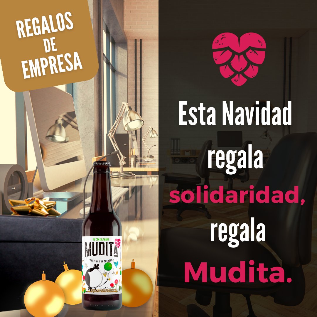 CervezaMudita's tweet image. Aún estás a tiempo de sorprender a tus empleados con un🎁 regalo original y solidario.

Sé una más de las empresas que han elegido #Mudita para brindar con una cerveza artesanal y solidaria🍺, que dedica el 60% de sus beneficios a la investigación🔬.

cervezamudita.com/noticias/regal…