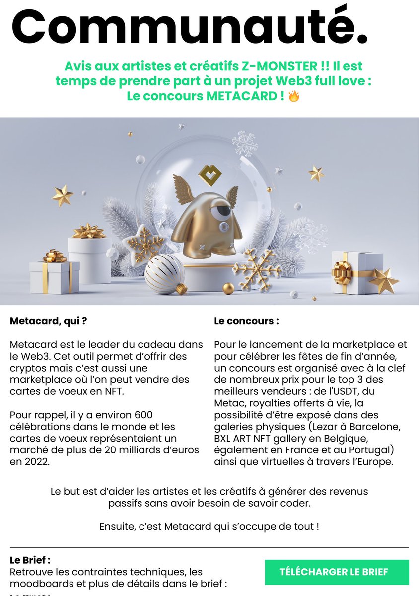 tradyhunter's tweet photo. 🤩 @ZMONSTERNFT 🤩
Tu as déjà vu des news aussi classes et pertinentes, si toi aussi tu en veux
Rejoignez-nous 
Discord : https://t.co/Qz6tu4LPrY
Et pour les newsletter c'est https://t.co/qdL2wu2Ndj
#zmonster https://t.co/ltLNhWM4DR