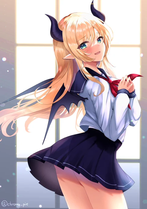 #今年も残りわずかなので今年一番伸びた絵を貼るたくさん見てもらえたセーラー服ちょこ先生!感謝しかないです〜!! 