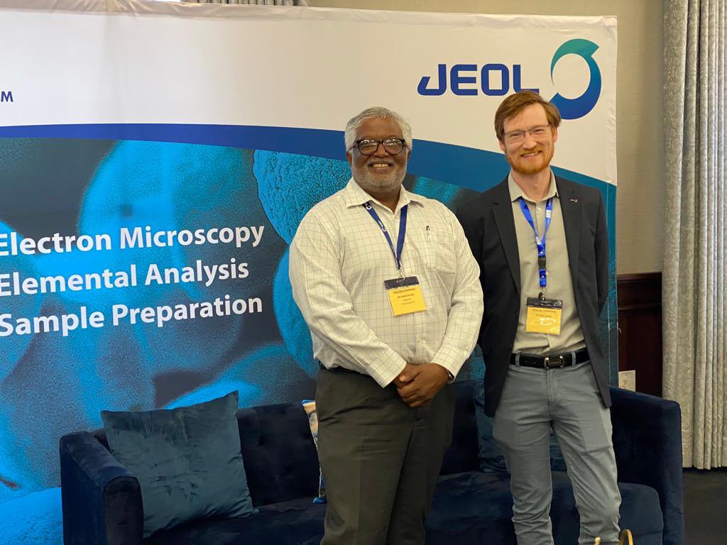 JEOLEUROPE's tweet photo. It’s great to be back in South Africa for #MSSA2022. The theme for this 57th @Microscopy_za #microscopy congress in Johannesburg is #microscopyisfun and we certainly agree!
Visit the #JEOL and Angstrom Scientific booth to find out what’s new and catch up with our team. https://t.co/DELtjWZTTe