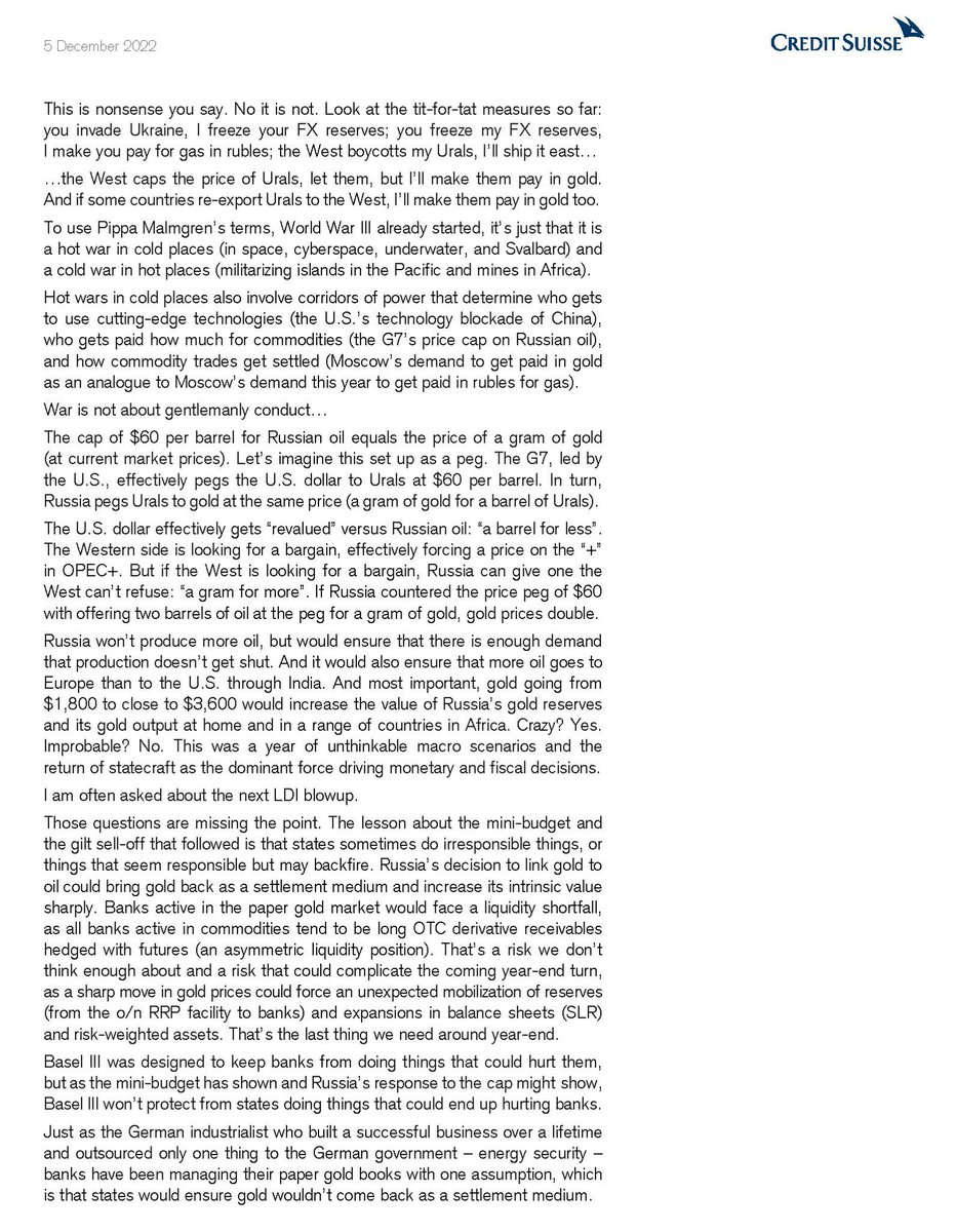 DrPippaM's tweet photo. I have been chatting with the brilliant #Zoltan @CreditSuisse about the state of the world. We both wish it was better. Here’s something from his last piece from Dec 5th referring to this. https://t.co/O3IZgcHmCe #WWIII https://t.co/RkckDOQv5d