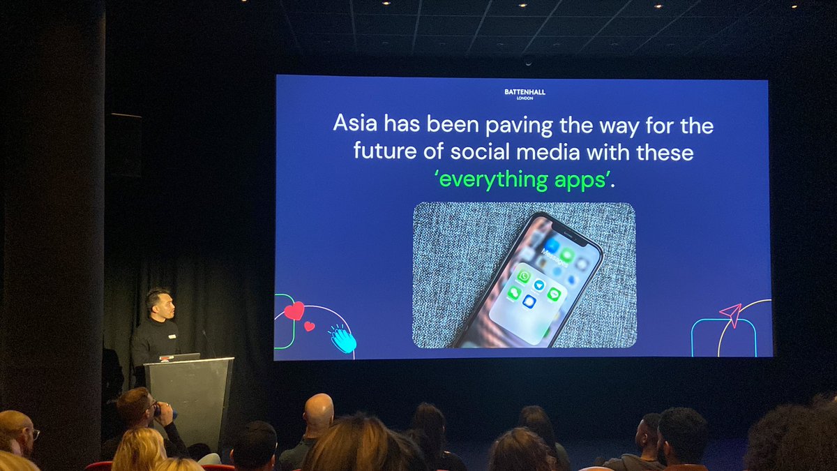 AnthonyLWolf's tweet photo. Love this look at 'everything apps' from @HalfFilipino!

(The man flew all the way in from the US to share this stuff, imagine that)

#BattenhallTrends https://t.co/1hZjxrXhcD