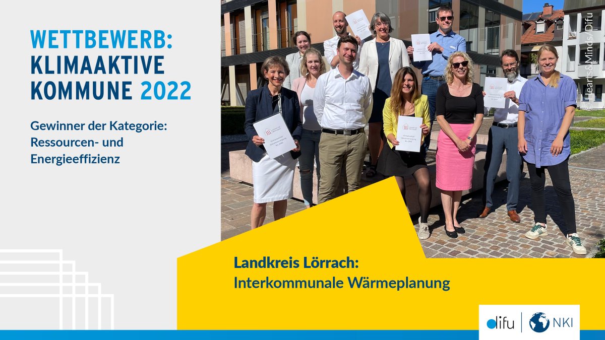 NKI_Bund's tweet photo. Noch ist #Wärmeplanung ♨️ für einen ganzen Landkreis in Deutschland Neuland. Ein strahlendes Vorbild ist der Landkreis #Lörrach. Das wurde nun mit einer Auszeichnung 🏆 gewürdigt.
Alle Infos: 🔗 https://t.co/C7DUeyhTkM #NKI #difu https://t.co/8jvCgHPlYJ