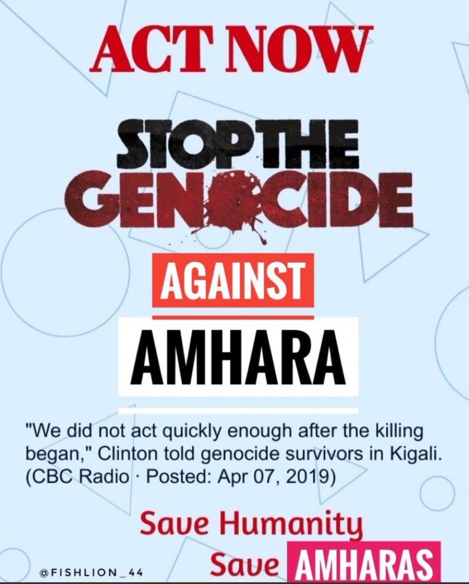 #AmharaGenocideInOromia