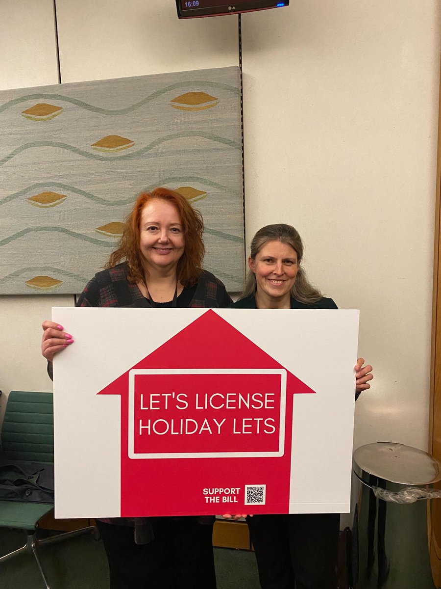 genrentuk's tweet photo. On Friday the Commons will debate @RachaelMaskell's Bill to license holiday lets. Yesterday our director @aliciakennedy07 gave her campaign our support. With 29 homes a day lost to the holiday homes sector 2021-22 there has never been a more important time to license holiday lets https://t.co/x6Al46Prj3
