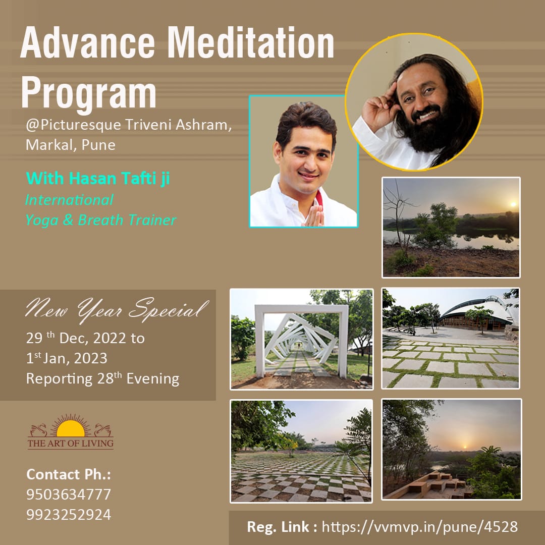 Art of Living, Triveni Ashram Pune tweet media