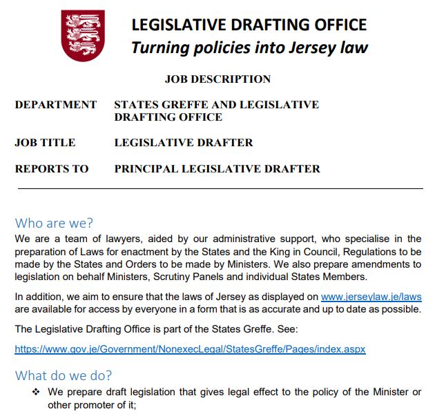 Legislative Drafting Office, Jersey tweet media