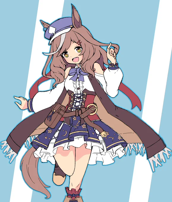 #今年も残りわずかなので今年一番伸びた絵を貼る見た絵描きさんも強制でやる RT数ならライスちゃん、ならマチタンでした。 