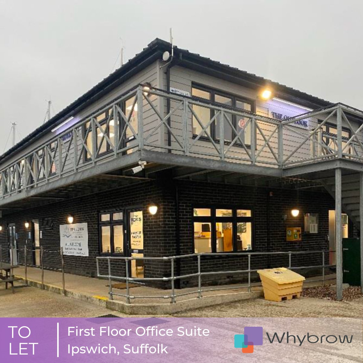 TO LET - First floor office suite.

👀 River Orwell Views
🚗 3 Demised Parking Spaces
🌬 Air Conditioning
 
💸 £10,483.33 pax
➡️ 515 sq.ft (47.84 sq.m)
📍 Ipswich, Suffolk

Give us a call:
📞 01206 577667

#Suffolk #Ipswich #ToLet