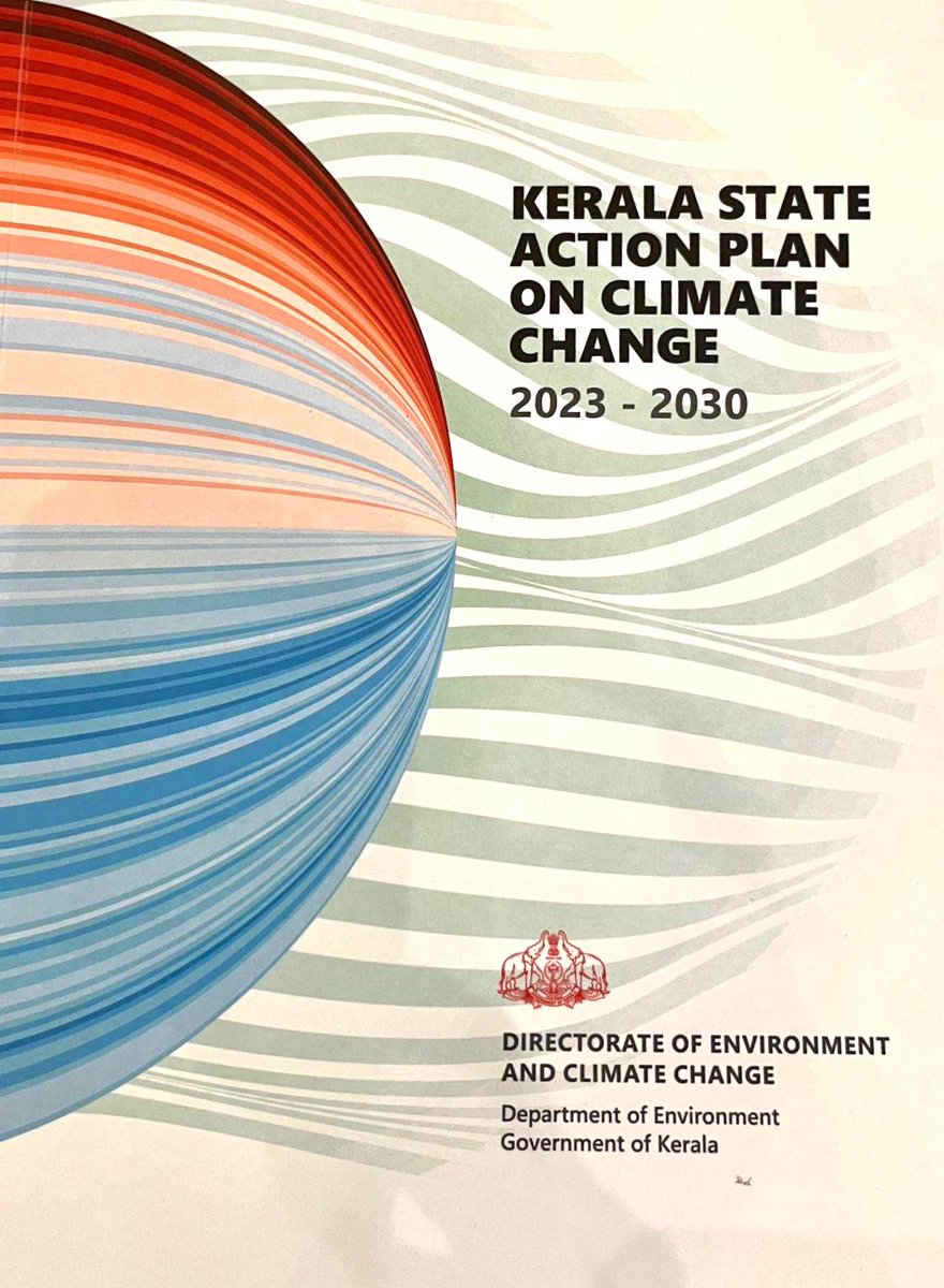 CSTEP_India's tweet photo. The ‘#Kerala State Action Plan on #ClimateChange’ was unveiled by @CMOKerala at the ‘India Climate and Development Partners Meet’. Congratulations to #CSTEP's #Climate team who worked with the state authorities to draft the plan.
#ClimateCrisis #ClimateAction #SAPCC https://t.co/a84BZ7Pcwc