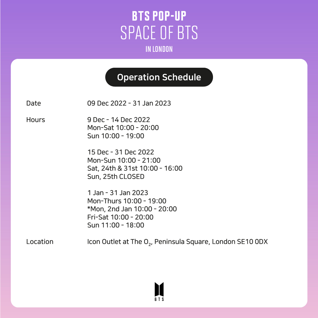 KarnivalJoy's tweet photo. 🚨 Important information about BTS POP-UP : SPACE OF BTS 🚨
Book your place in the queue: https://t.co/9DV7XjNcIa
#BTS_POPUP #BTS #방탄소년단 https://t.co/EkSMx1UmUz