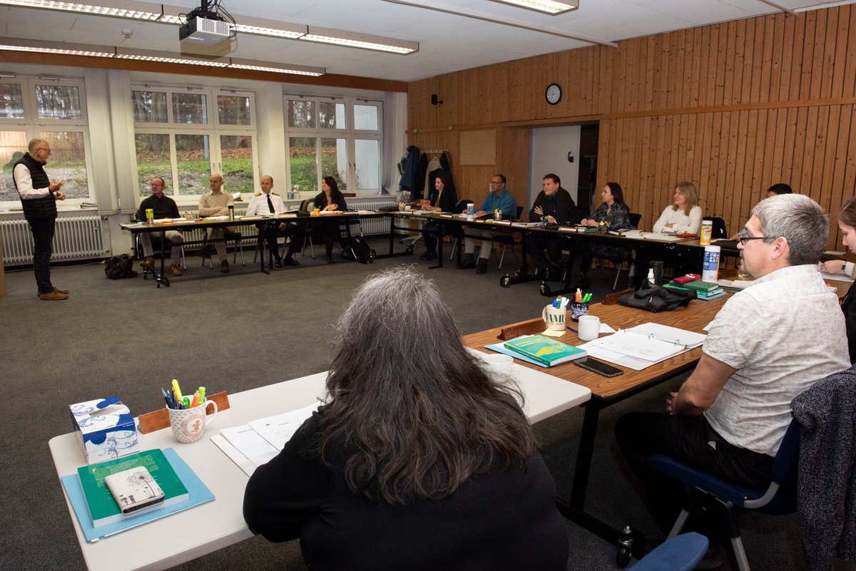Marshall_Center's tweet photo. #GCMC's #PLTCE is holding its last course for the year—the #Language Standards &amp; Assessment Seminar held 11/29-12/8. This iteration, facilitated by experts from France, North Macedonia and PLTCE, is composed of a diverse group of 15 participants from 11 different countries. https://t.co/DkDaixC2pd
