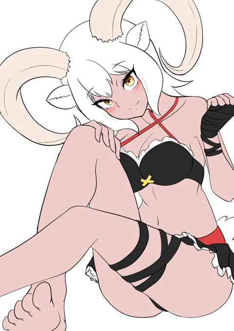 ドールシープ実装だから水着ドールシープちゃんのイラスト投げますね(季節感ZERO) 