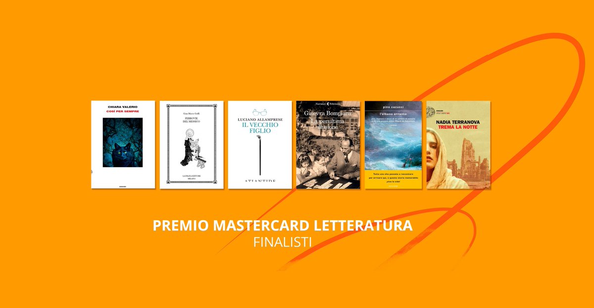 Premio2020's tweet photo. Queste sono le sei opere finaliste del Premio Mastercard Letteratura e le tre della sezione esordienti. 
Per conoscere i vincitori, l'appuntamento è sabato 10 dicembre alle ore 18.30 in sala Luna a @piulibri22.
#PremioMastercardLetteratura @MastercardIT https://t.co/4H51TZyjju