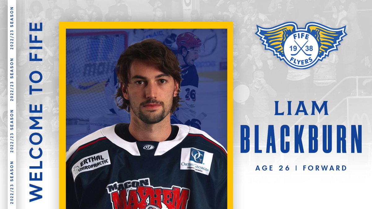 🖋️SIGNING NEWS

𝗙𝗹𝘆𝗲𝗿𝘀 𝗮𝗱𝗱 𝗖𝗮𝗻𝗮𝗱𝗶𝗮𝗻 𝗳𝗼𝗿𝘄𝗮𝗿𝗱 𝗟𝗶𝗮𝗺 𝗕𝗹𝗮𝗰𝗸𝗯𝘂𝗿𝗻

The Wolseley UK Fife Flyers have added to their offensive line by signing 26-year-old Canadian Liam Blackburn.