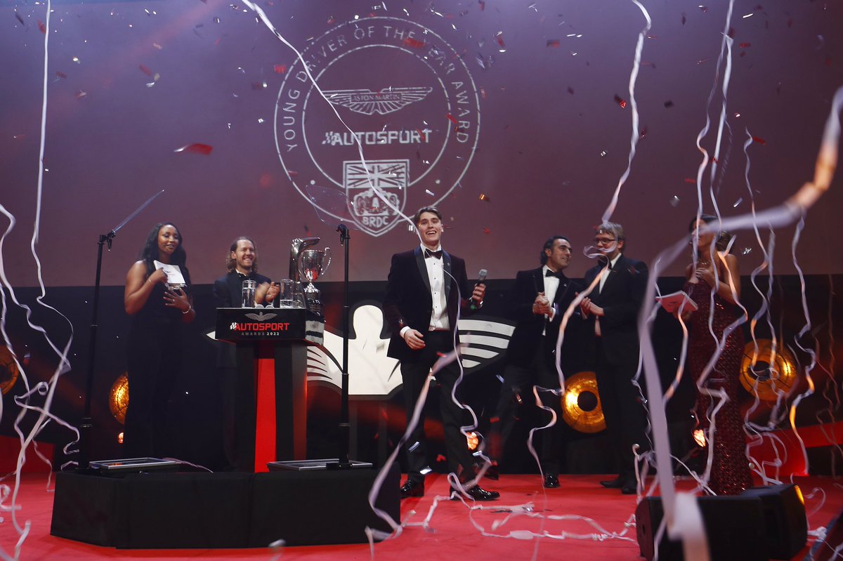 LukeBrown1ng's tweet photo. INSANITY!
Emotions are overwhelming can’t put into words the last 48 hours. Incredibly humbling experience to receive the award amongst some of the absolute legends in the sport.
Incredibly grateful to the BRDC,Autosport,MSV,Aston Martin for the opportunity. Means the world. https://t.co/2gpMPtRTrJ