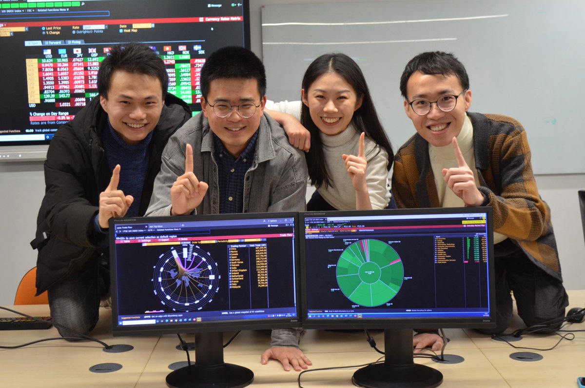 Congratulations to our SBS &amp; ESPS students who have won the Bloomberg Global Trading Challenge 2022! 

Xiaohan Yu, Libo Chen, Junyu Kang  and Shuyue Li. 

An amazing success finishing first out of 946 teams!
#finance #teamwork #talent #SBS #UOS #challenge