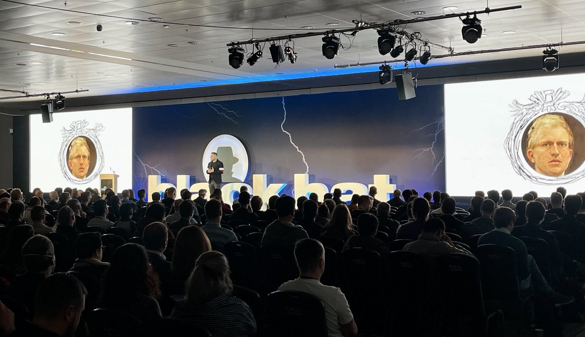 Incredible opening keynote by <a href="/dcuthbert/">Daniel Cuthbert</a> at Black Hat Europe 2022. He absolutely smashed it! Lots to reflect on, lots to unpack, lots to do. #blackhat #bheu <a href="/BlackHatEvents/">Black Hat</a>